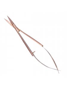 Scissors for brows, color: rose gold