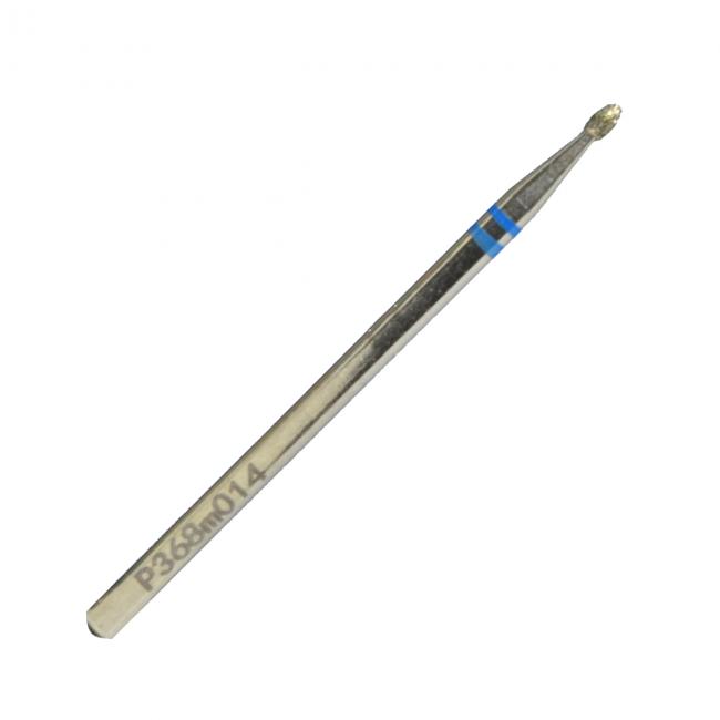 Diamond drill bit, 1.4 mm diameter, shape: drop, medium abrasive, length of the working part 3 mm, P368m014