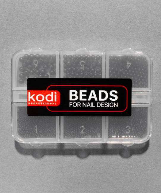 Beads for Nail Design (color: black)