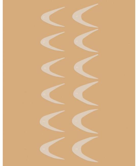 Молды трафареты для френча на верхних формах Universal (12 шт/набор)