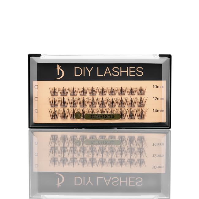 Eyelash Extensions DIY LASHES 02B C 0,07 (10 mm, 12 mm, 14 mm)