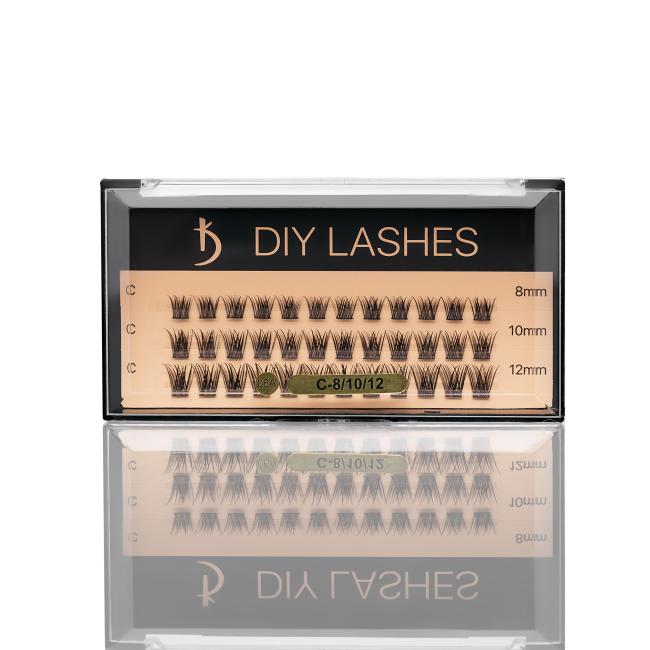 Eyelash Extensions DIY LASHES 06A C 0,07 (8 mm, 10 mm, 12 mm)