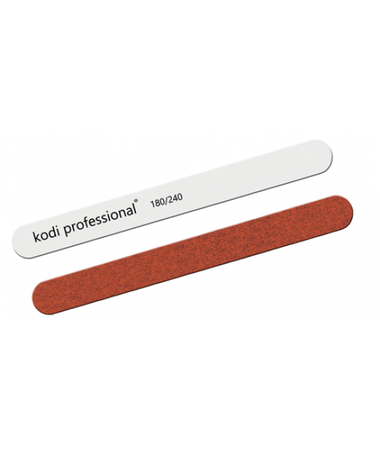 Nail File Straight White / Brown 180/240