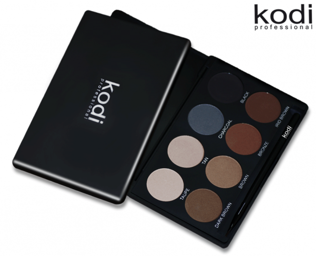 Eyebrow Kit Kodi Professional Make-up (Set of Shadows for Eyebrow Modeling)