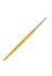 Кисть для росписи в тубусе №00/3 (нейлон; ручка: металл, акрил, цвет: ЗОЛОТО)