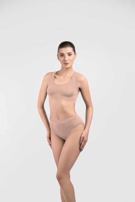 Women's Panties, Model "Slip" (Color: Beige, Size S)