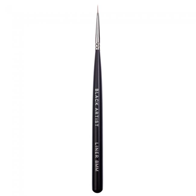 Painting Brush Liner 8mm (Handle: Black, Bristle: Nylon)