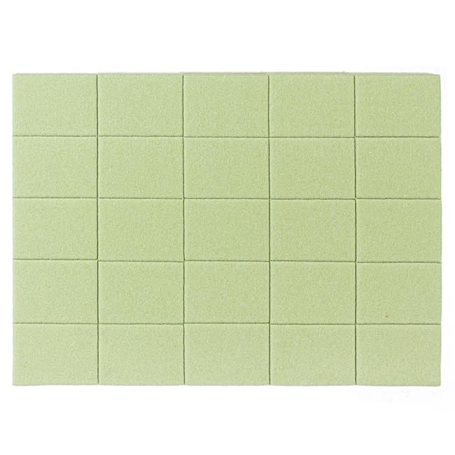 Set of Mini Buffs 120/120, Color: green (50pcs/pack)